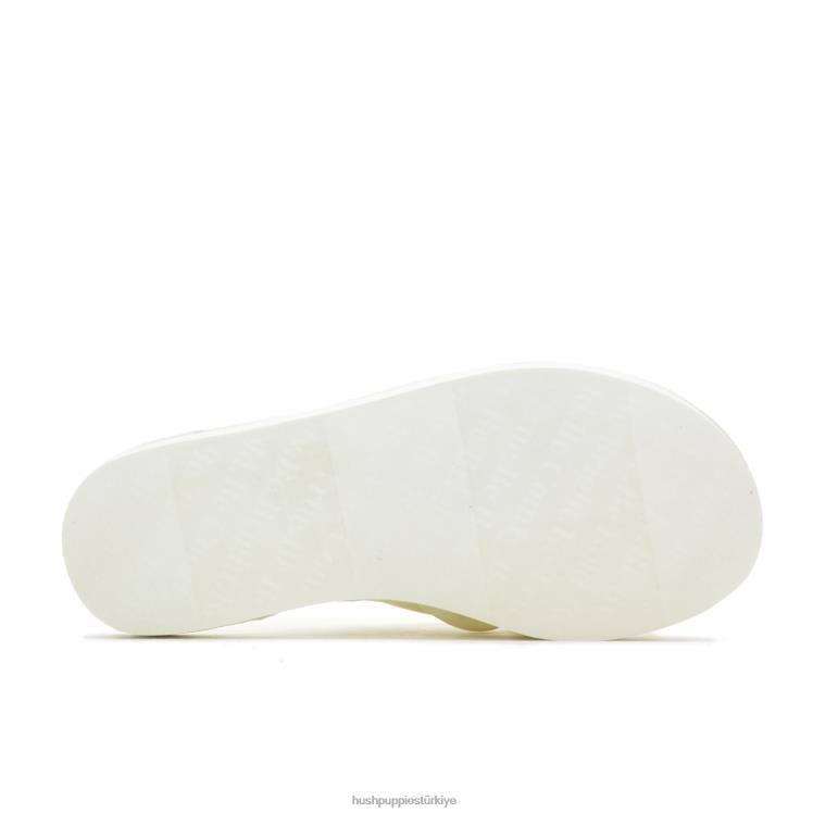 kadınlar vanilyalı krema Hush Puppies güneş slayt sandalet X268F23