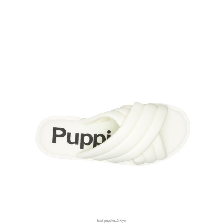 kadınlar vanilyalı krema Hush Puppies güneş slayt sandalet X268F23