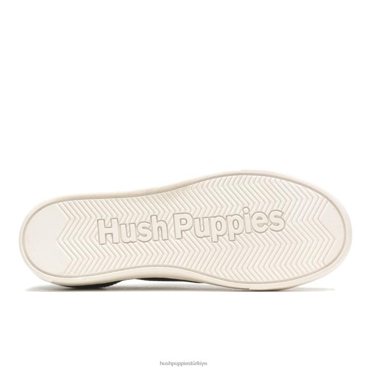 kadınlar koyu siyah Hush Puppies iyi alçak üst spor ayakkabı X268F130