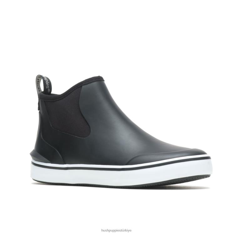kadınlar koyu siyah Hush Puppies yağmur spor ayakkabı çizme X268F149