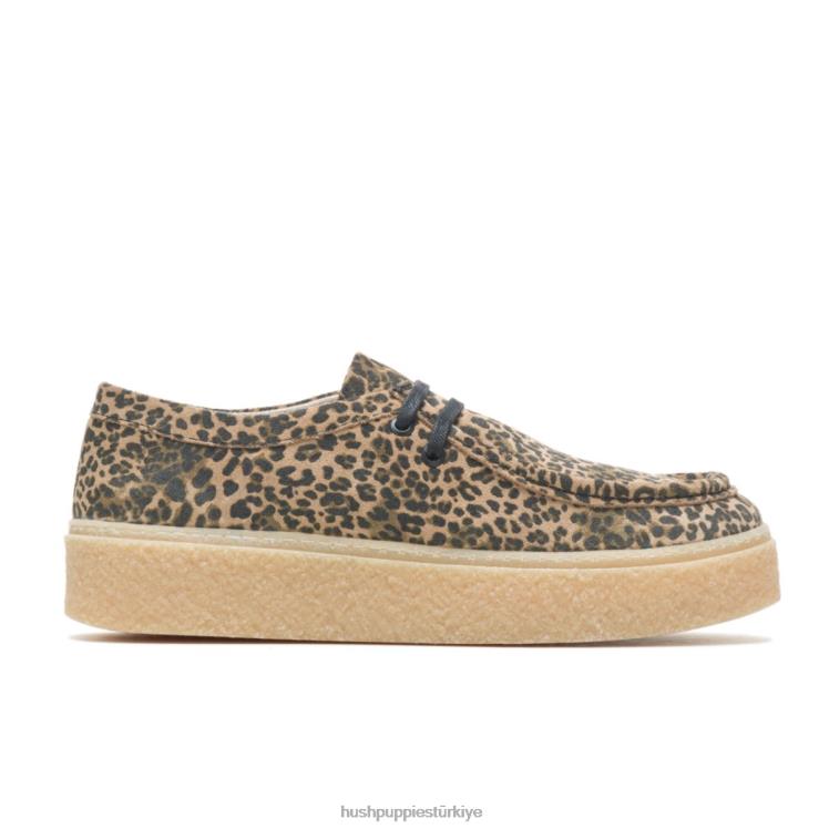 kadınlar leopar süet Hush Puppies köprü X268F136