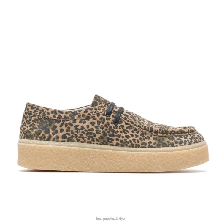 kadınlar leopar süet Hush Puppies köprü X268F136