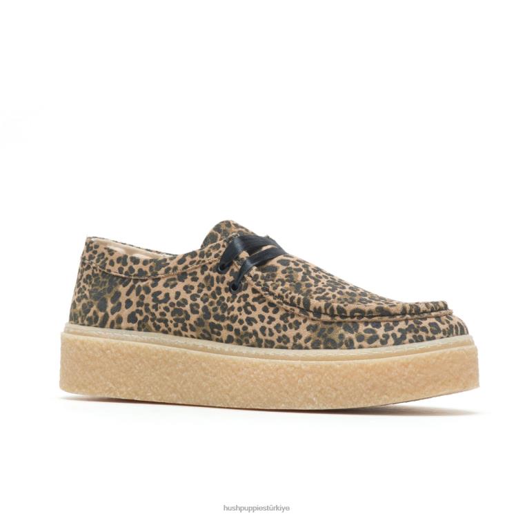 kadınlar leopar süet Hush Puppies köprü X268F136