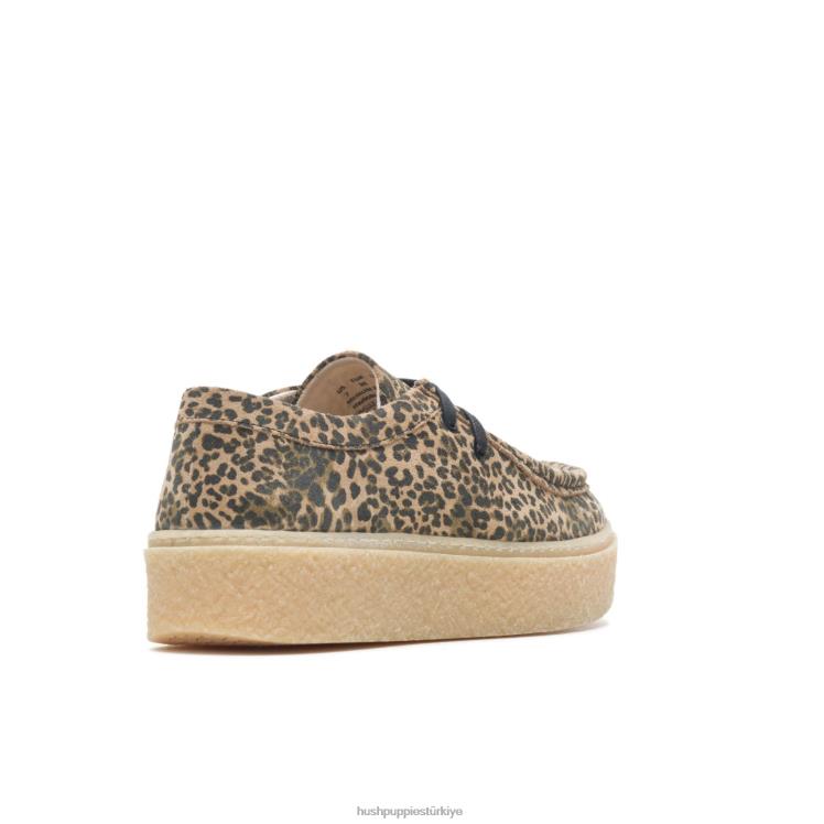 kadınlar leopar süet Hush Puppies köprü X268F136