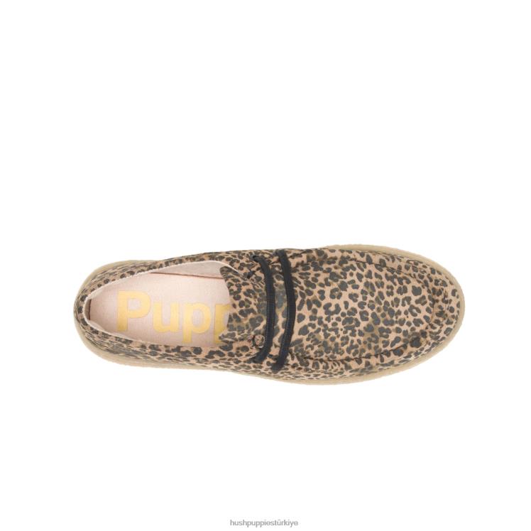 kadınlar leopar süet Hush Puppies köprü X268F136