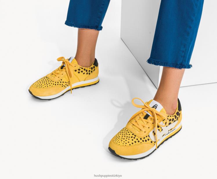 kadınlar sarı çok süet Hush Puppies yetmiş8 spor ayakkabı X268F119