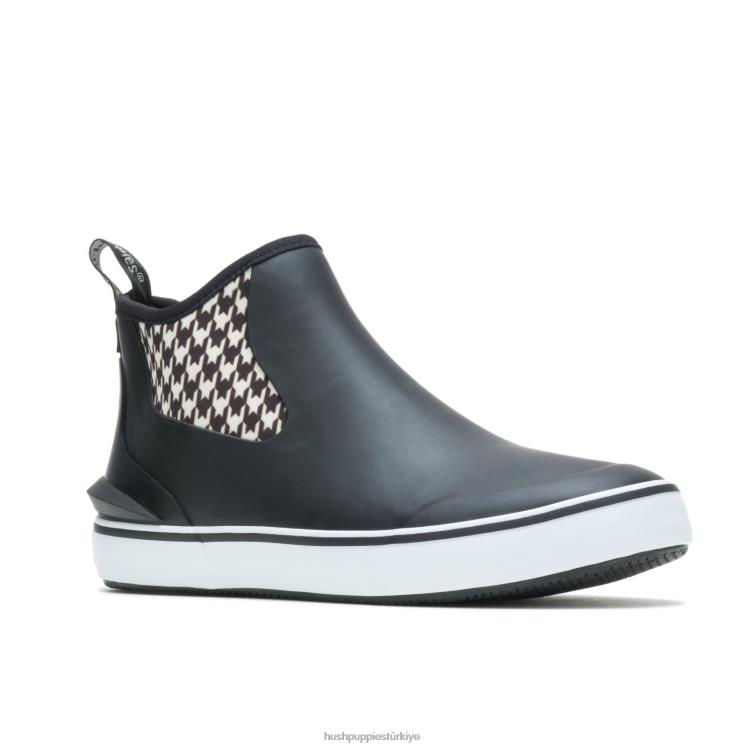 kadınlar siyah/balıksırtı Hush Puppies yağmur spor ayakkabı çizme X268F150