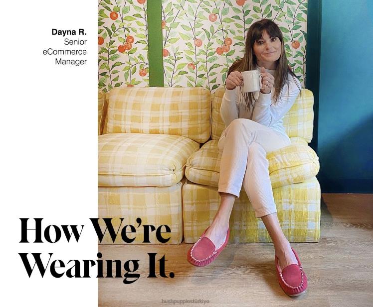 kadınlar sıcak pembe Hush Puppies Winnie terlik X268F225