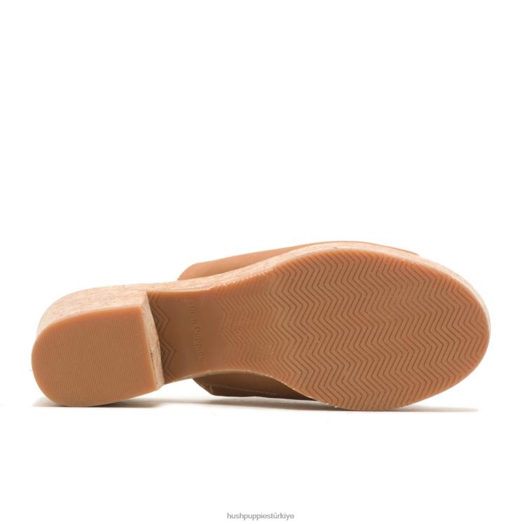 kadınlar derin bej nubuk Hush Puppies haşhaş slayt X268F8