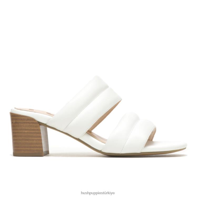 kadınlar inci beyazı deri Hush Puppies leila terlik X268F30