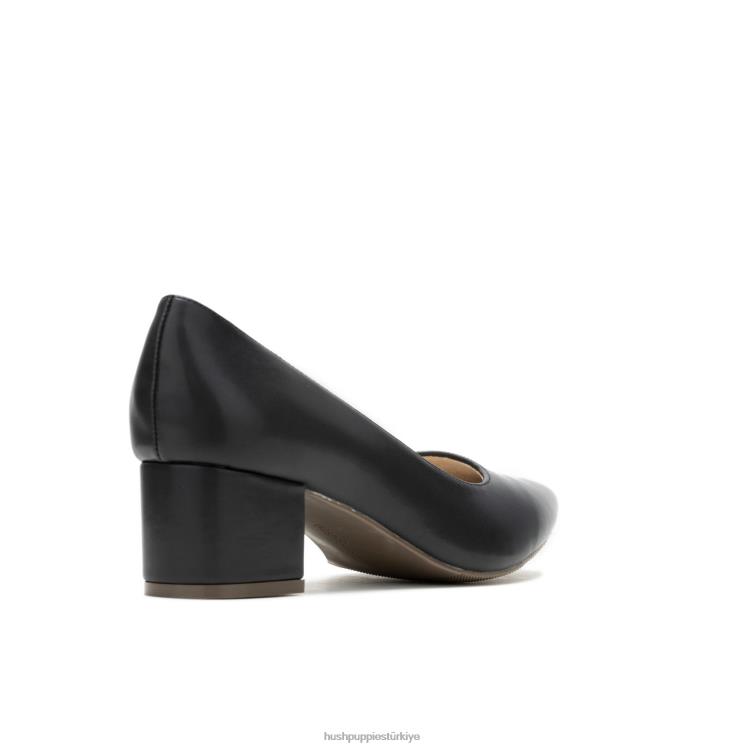 kadınlar koyu siyah Hush Puppies sofie pompası X268F103