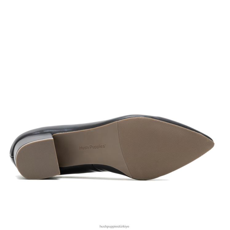 kadınlar koyu siyah Hush Puppies sofie pompası X268F103