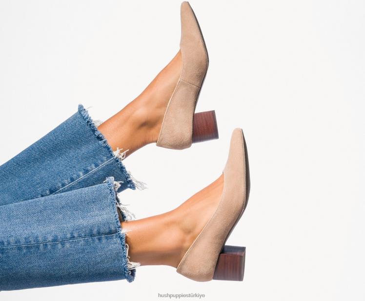 kadınlar koyu siyah Hush Puppies sofie pompası X268F103