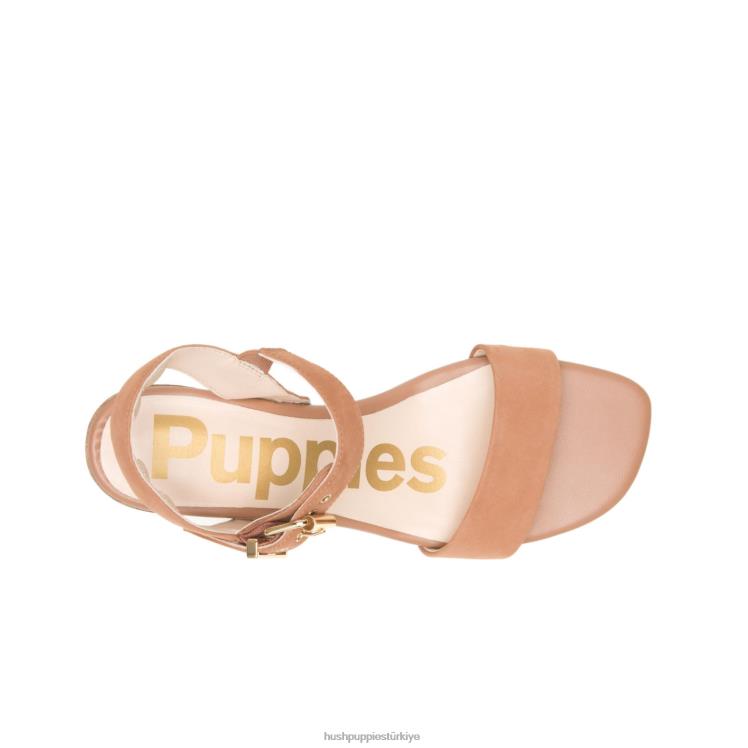 kadınlar çöl bronzluğu nubuk Hush Puppies leila çeyrek askılı sandalet X268F33