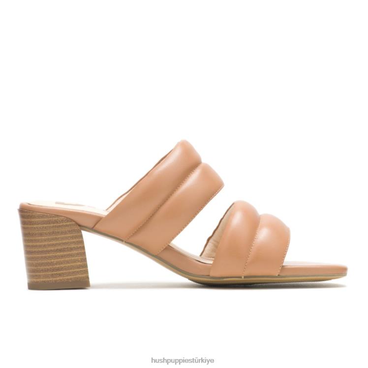 kadınlar çöl ten rengi deri Hush Puppies leila terlik X268F29