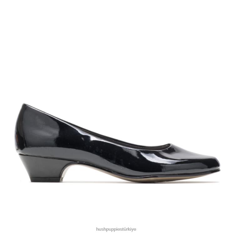 kadınlar Siyah patent Hush Puppies melek ii X268F206