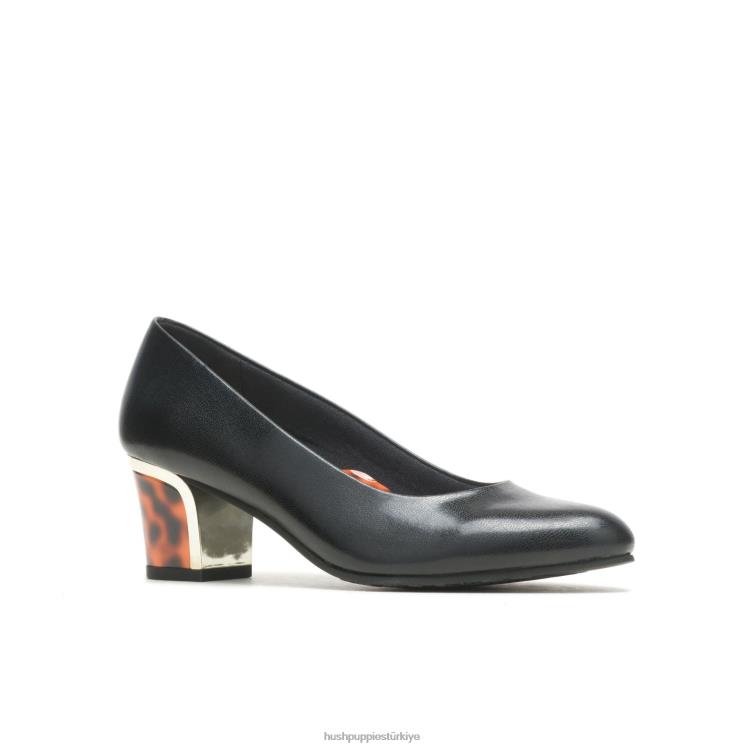 kadınlar siyah deri Hush Puppies dekan X268F213