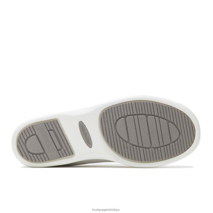 kadınlar beyaz deri Hush Puppies güç yürüteç X268F231