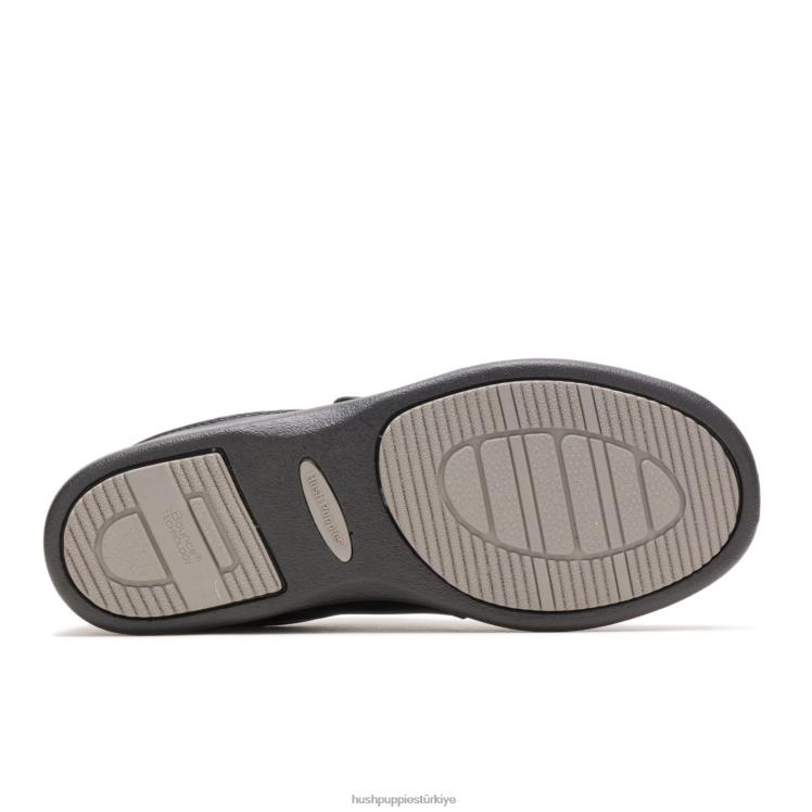kadınlar siyah deri Hush Puppies güç yürüteç ii X268F230